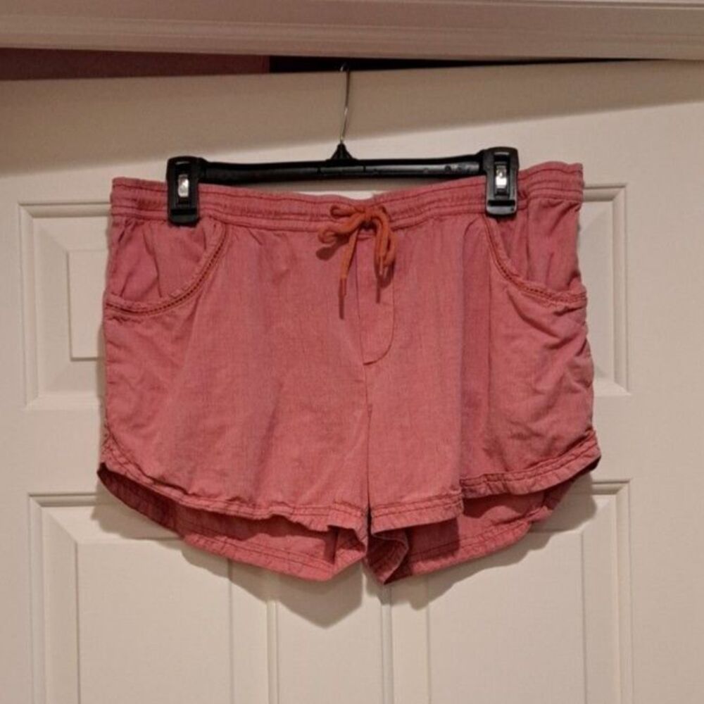 Toad & Co Pink/Corral Shorts Women's Medium Drawstring Pockets Lightweight